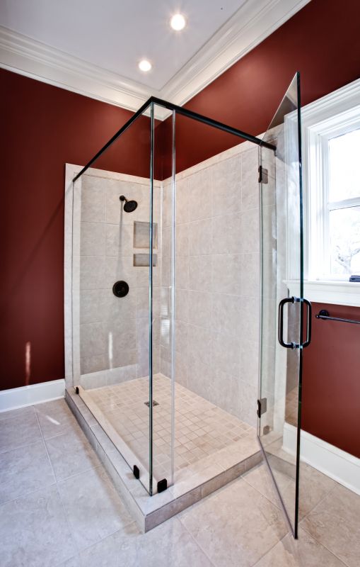 Elegant Shower with Frameless Glass